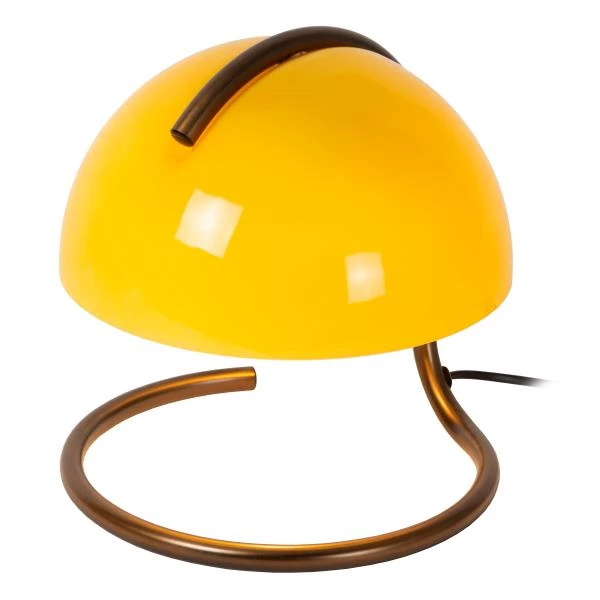 Lucide CATO - Lampe de table - Ø 23,5 cm - 1xE27 - Orange - détail 3